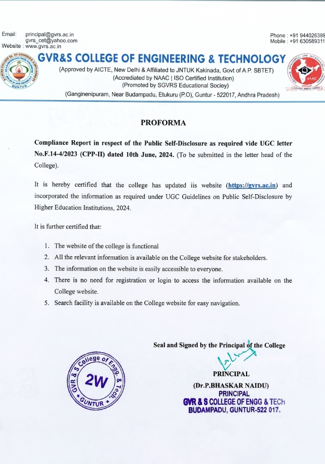 Public Self Disclosure Statement