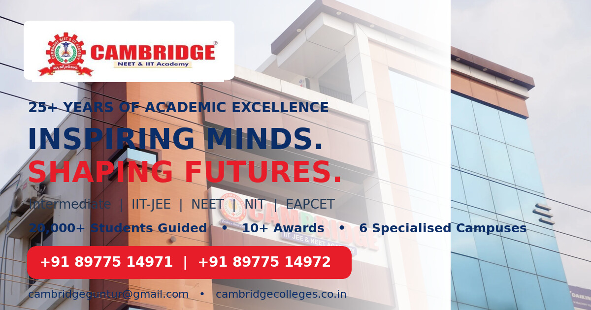 Admissions Open for MPC, BiPC, IIT-JEE and NEET