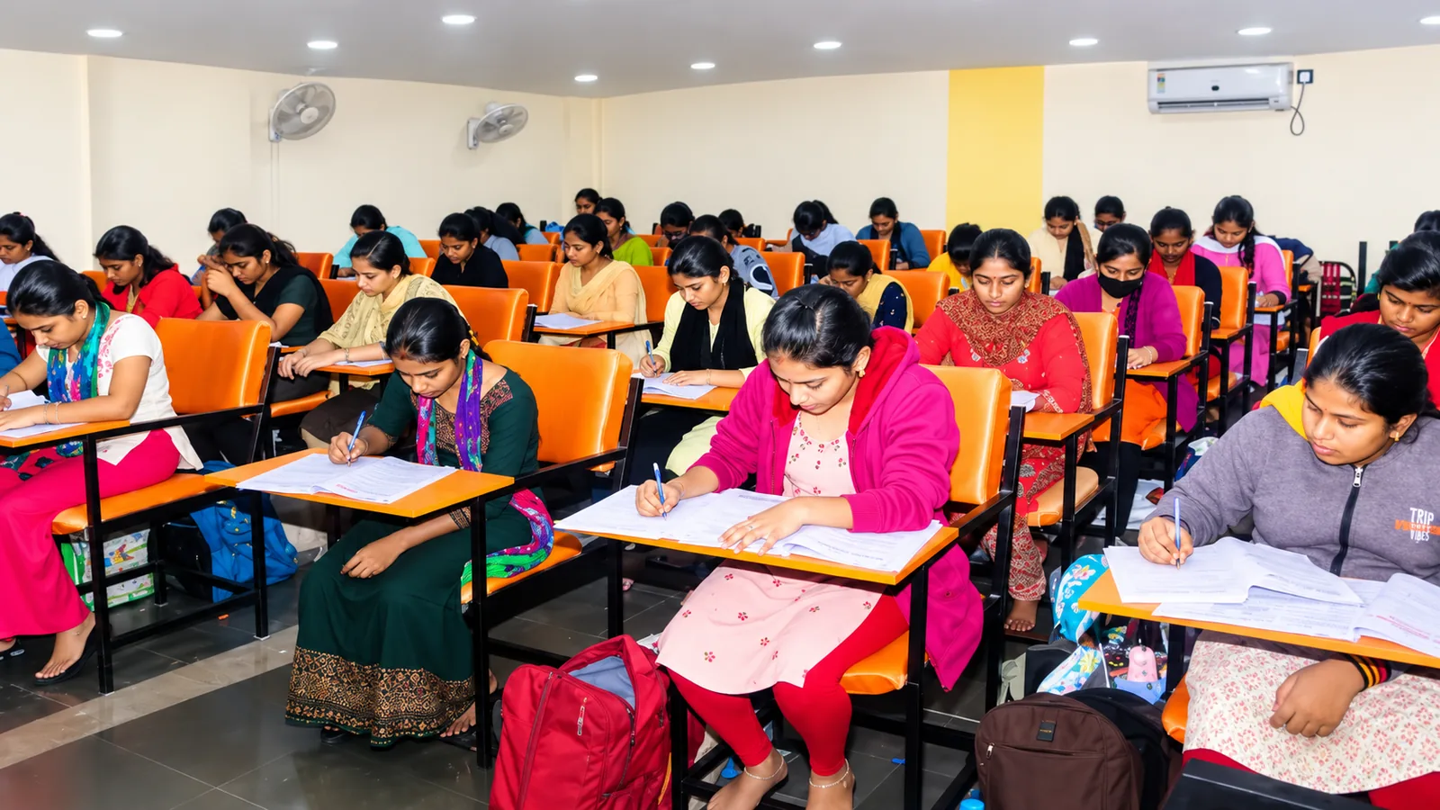 Cambridge students learning